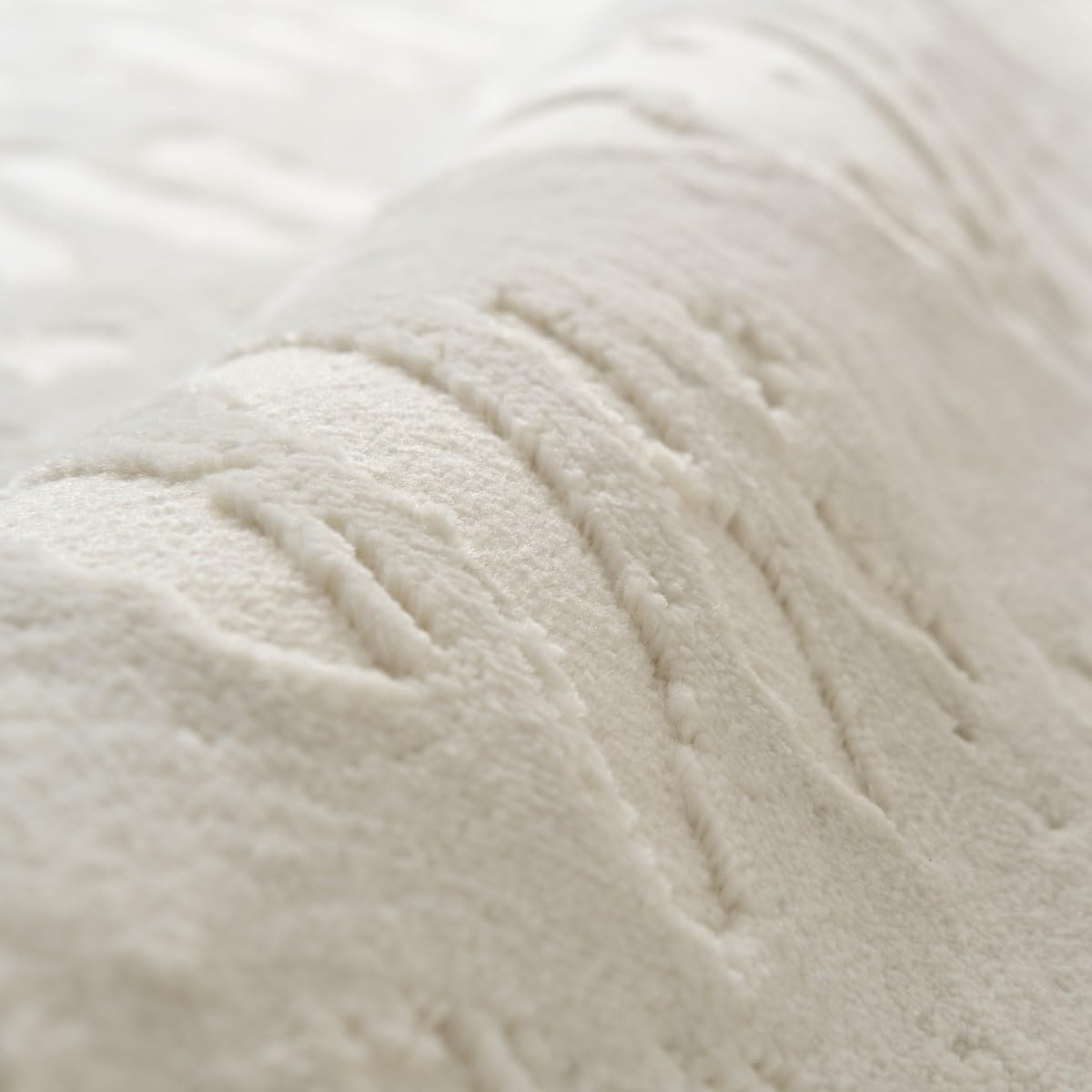 Shell 7'10"x10' Washable Area Rug for Living Room Bedroom - 100% Recycled Oeko-TEX Certified, Medium Pile, Beige, Cream