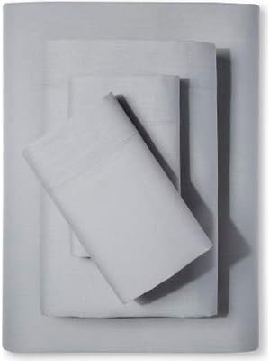 Full XL 100% Microfiber Double Brushed Sheet Set - Extra-Soft, Breathable & Wrinkle-Free - 15" Deep Pockets, 54" x 80" - Ideal for Extra Long Full Beds - 4PC Set (Full XL, White)