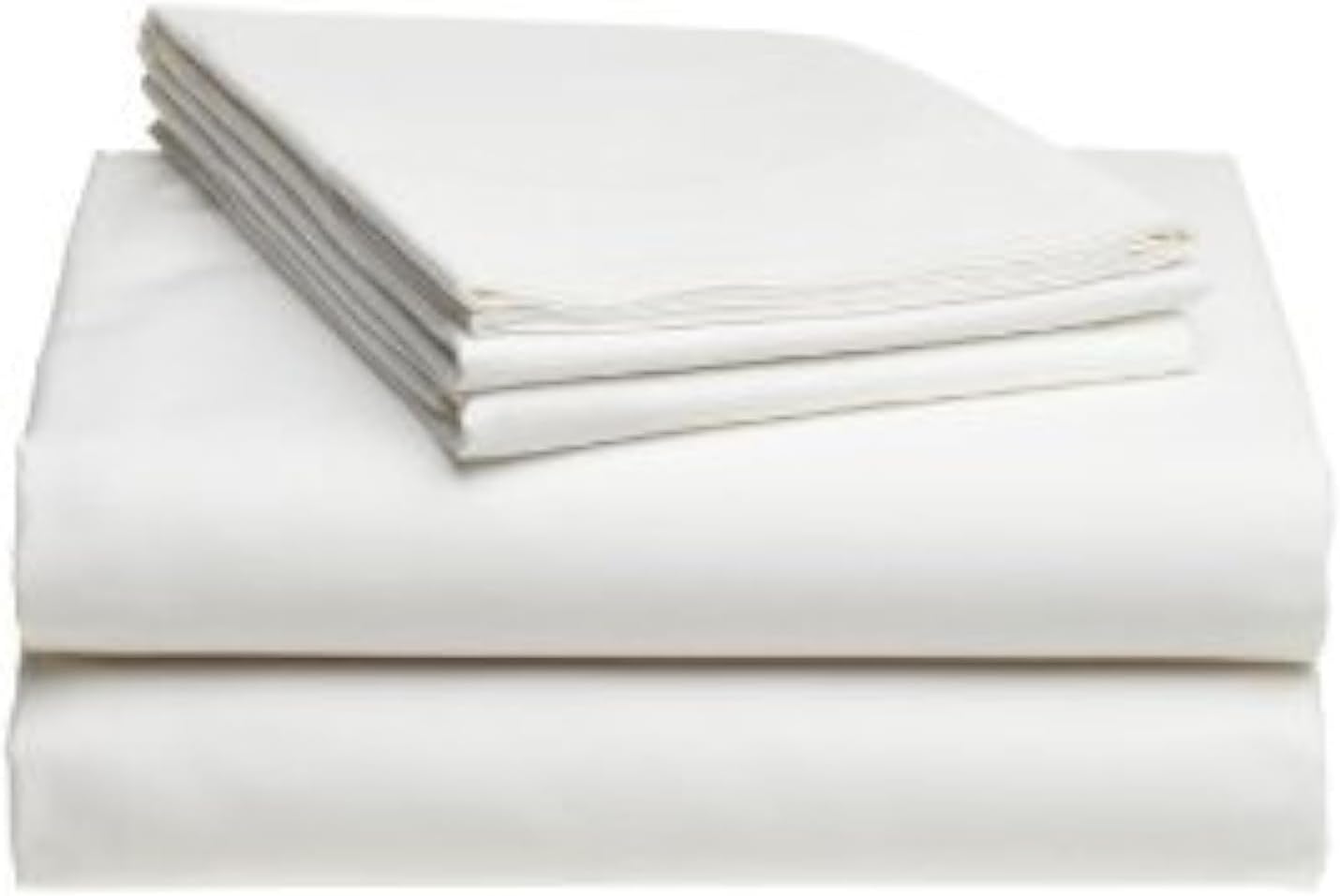 Full XL 100% Microfiber Double Brushed Sheet Set - Extra-Soft, Breathable & Wrinkle-Free - 15" Deep Pockets, 54" x 80" - Ideal for Extra Long Full Beds - 4PC Set (Full XL, White)