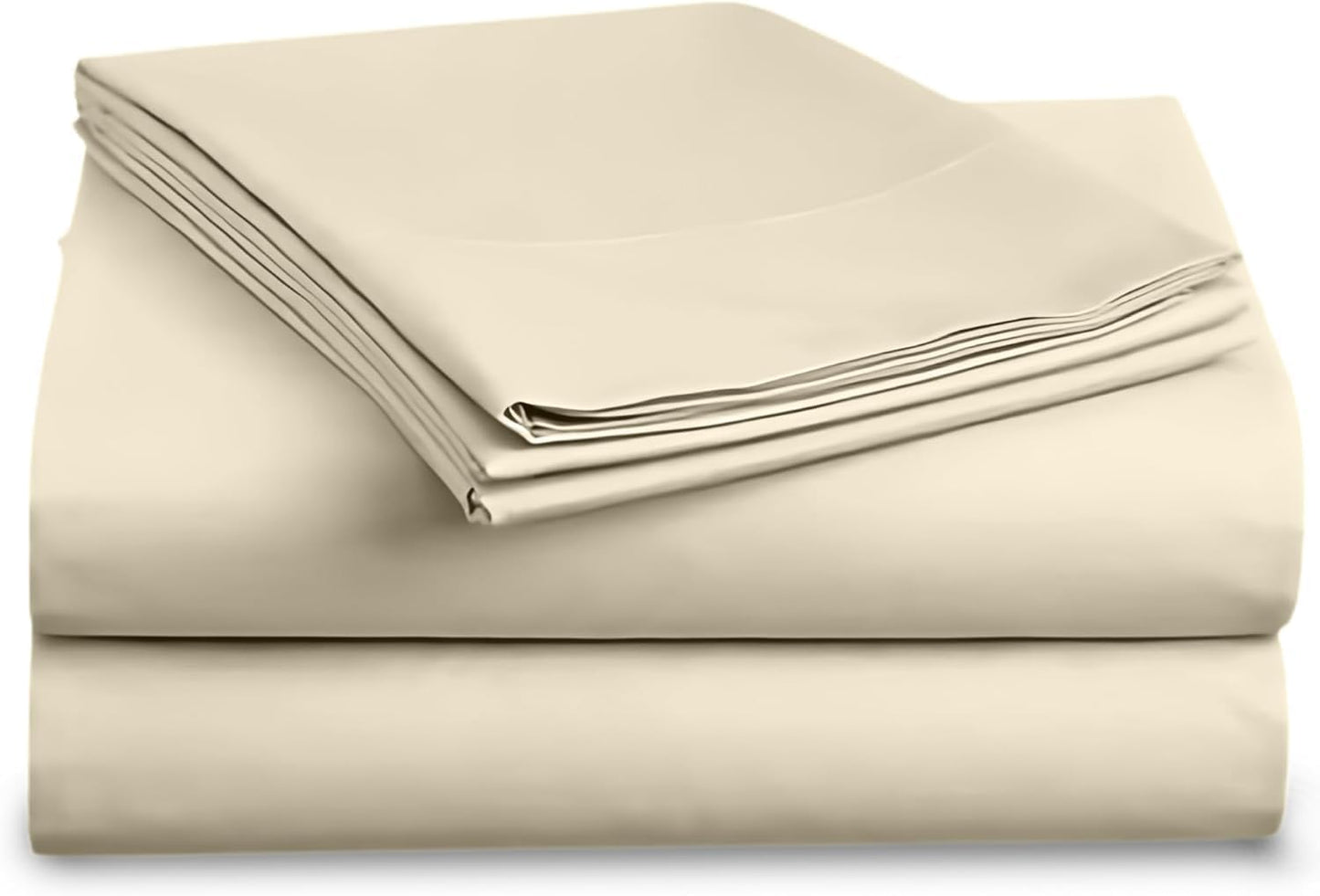 Full XL 100% Microfiber Double Brushed Sheet Set - Extra-Soft, Breathable & Wrinkle-Free - 15" Deep Pockets, 54" x 80" - Ideal for Extra Long Full Beds - 4PC Set (Full XL, White)