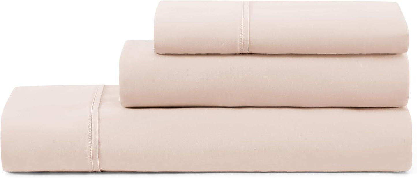 UGG King Sheet Set 4-Piece Luxury Cooling Sheets Deep Pockets Premium Bedding with 2 Pillow Shams Hypoallergenic Machine Washable Soft Lightweight Bed Set for Bedroom, King, White (Hedi)