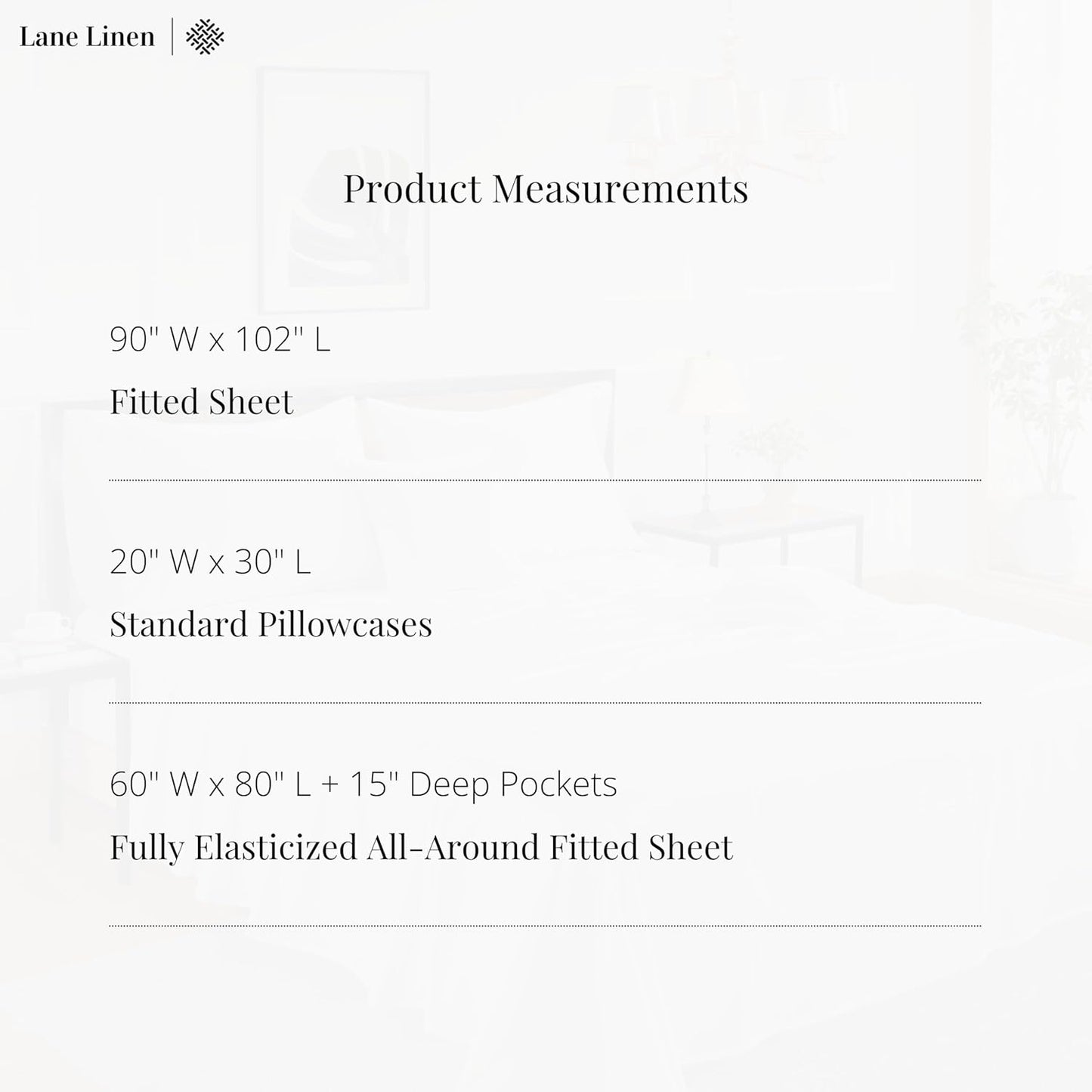LANE LINEN 100% Cotton White Queen Size Sheet Set – Luxurious Hotel-Quality Sateen Weave, Fully Elasticized Mercerized Cotton, Deep Pocket 4-Piece Set, Naturally Cooling & Comfortable
