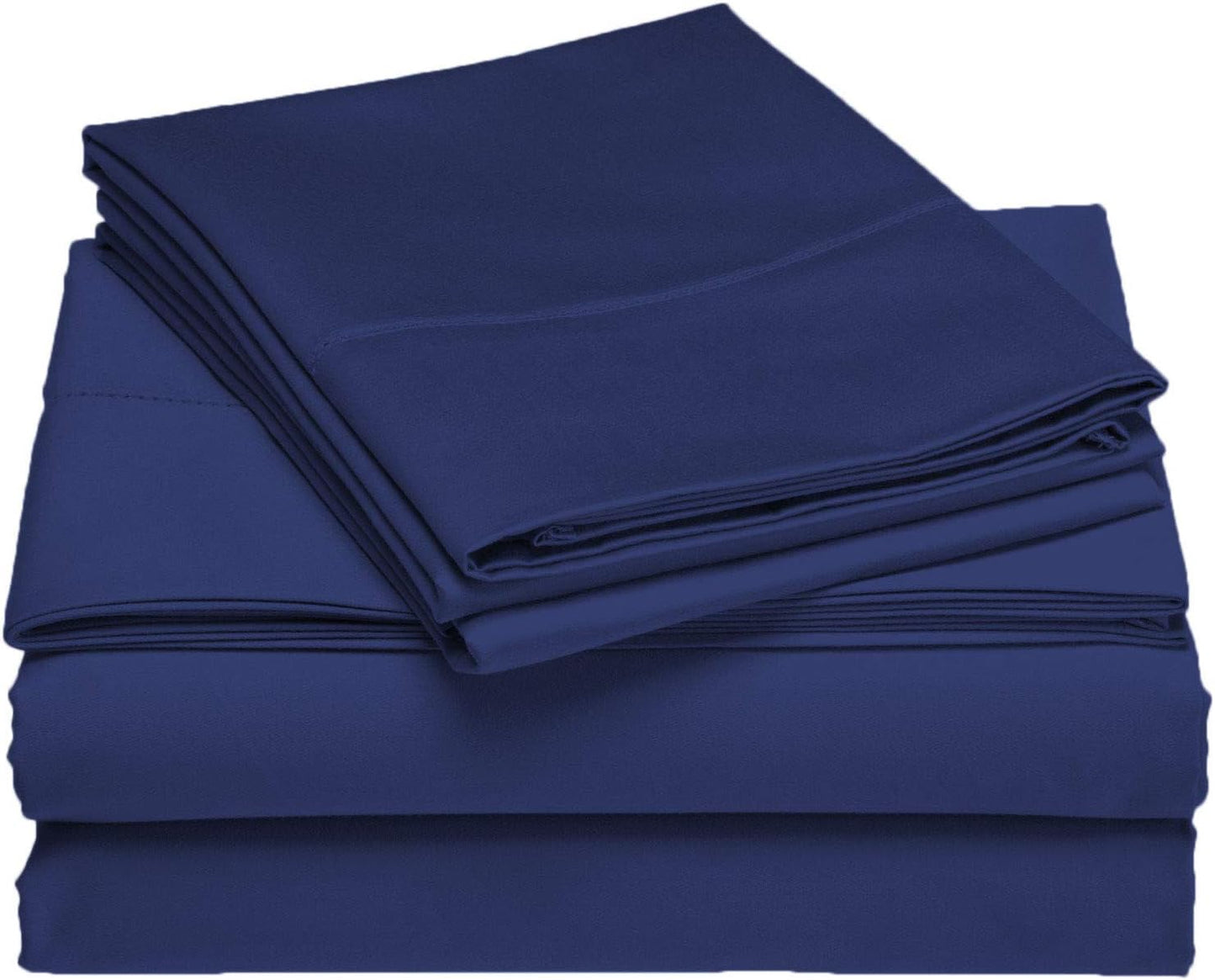 Full XL 100% Microfiber Double Brushed Sheet Set - Extra-Soft, Breathable & Wrinkle-Free - 15" Deep Pockets, 54" x 80" - Ideal for Extra Long Full Beds - 4PC Set (Full XL, White)
