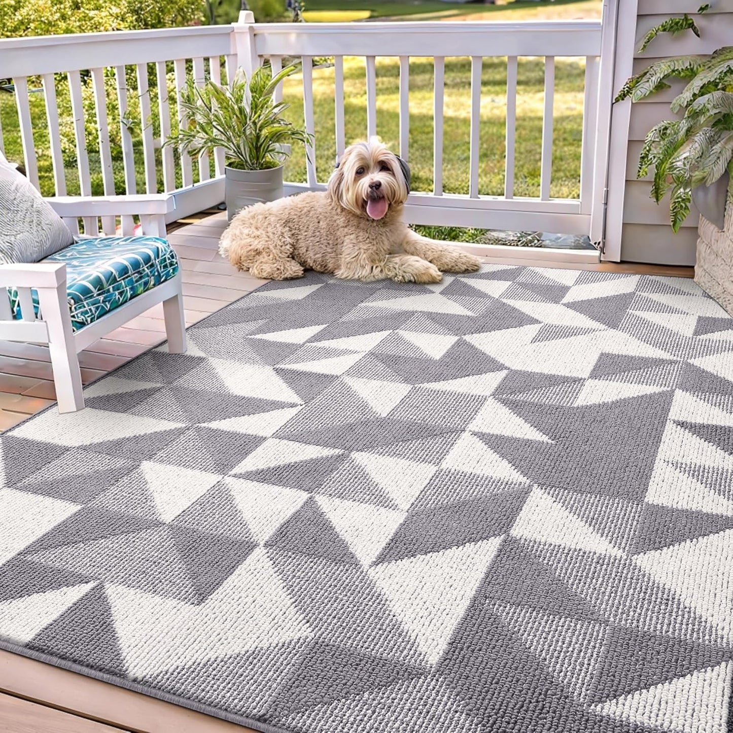 OLANLY Door Mat Indoor Entrance Washable 32x20, Odor-Free Low-Profile Front Back Geometric Doormat, Absorbent Resist Dirt Entry Carpet, Easy to Clean Sturdy Inside Floor Mats for Entryway, Black