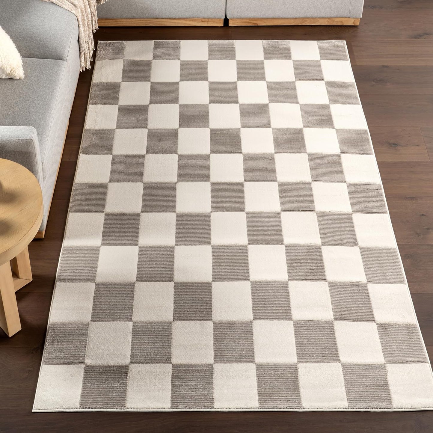 nuLOOM Alaiya Checkered 4x6 Machine Washable Area Rug for Living Room Bedroom Dining Room Kitchen, Green
