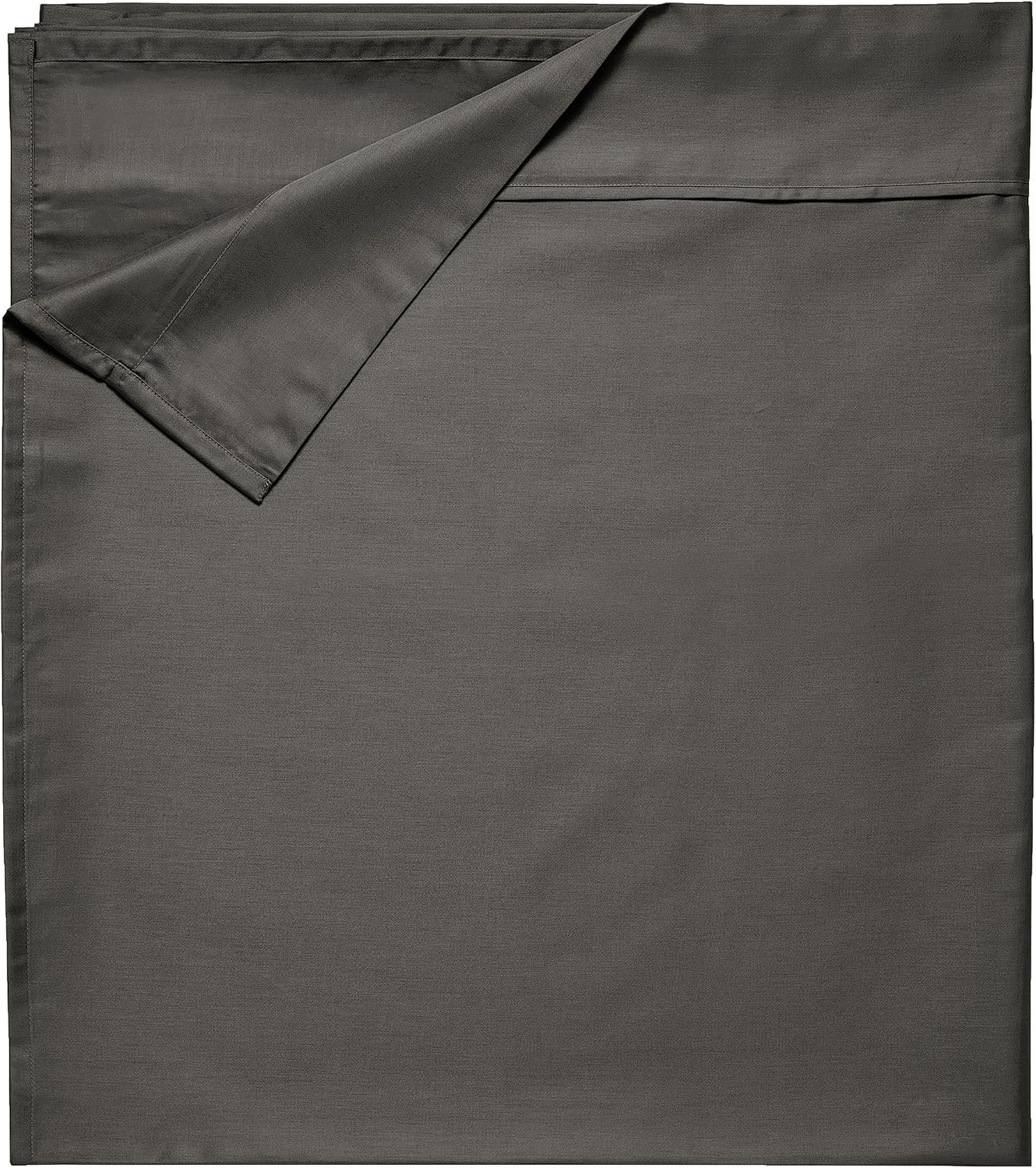 California Design Den Queen Size Flat Bed Sheet Only - Soft 400 Thread Count 100% Cotton Sheet Sateen, Breathable, Durable and Cooling Bed Sheets - Bright White